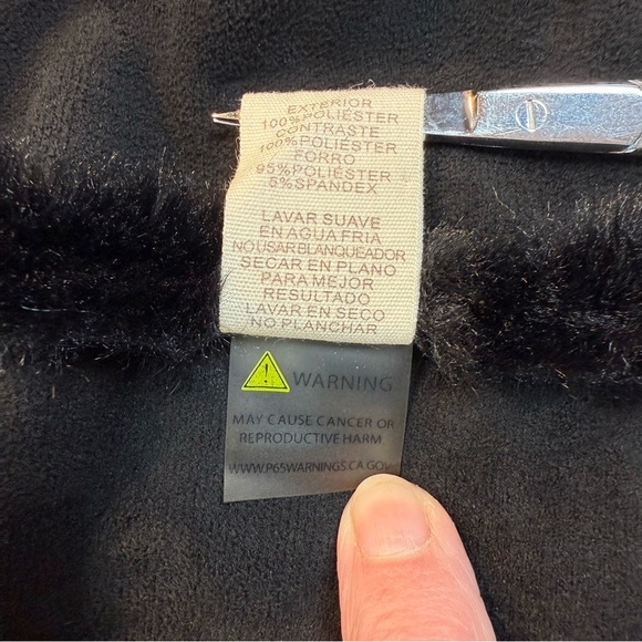 Mystree Mixed Media Faux Fur & Suede Cropped Jacket | Size M Black - Picture 5 of 10